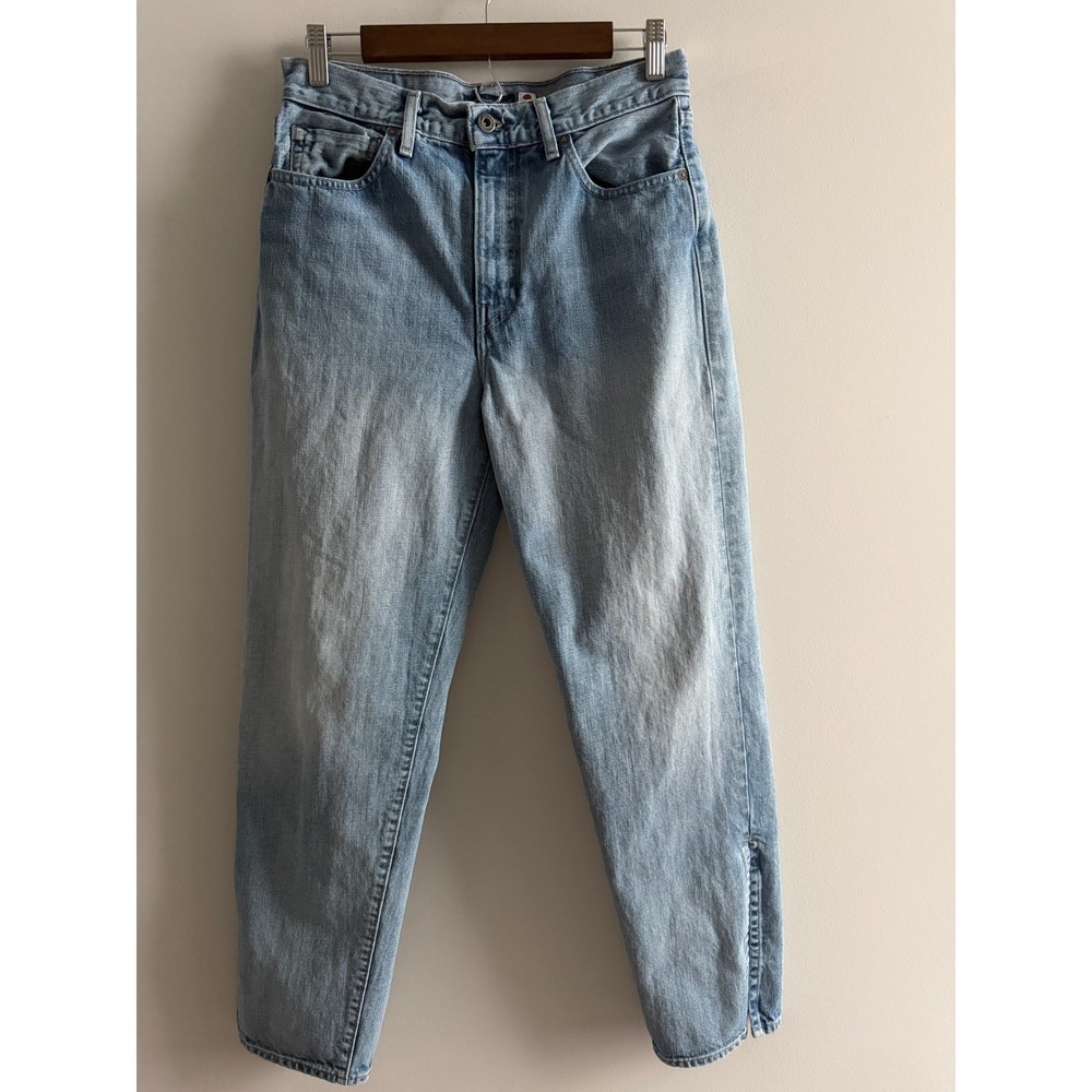 Levis Made & Crafted High Rise Tapered Jeans Light Wash Japanese Fabric 28x30